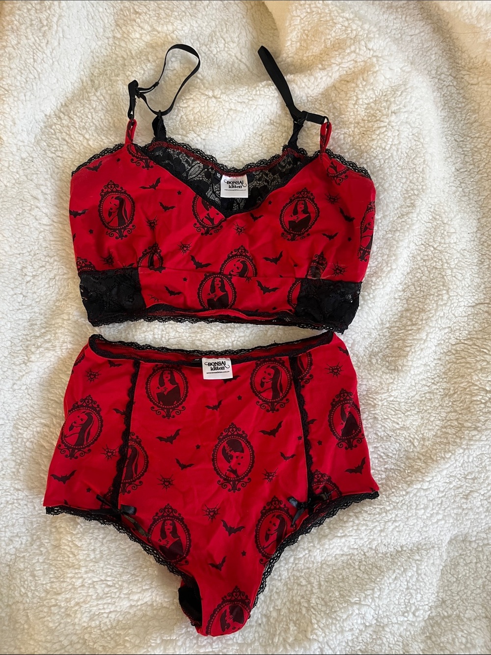 Bonsai kitten High-Waist Bralette Set - Women Intimates & Sleepwear